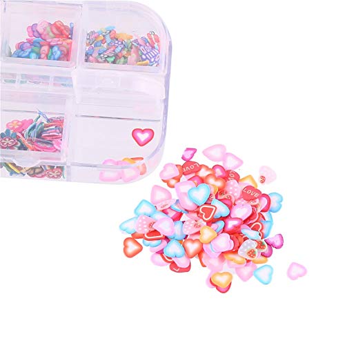 CCINEE Polymer Clay Nail Art Slices Assorted Fruit Flower Food Slime Decor
