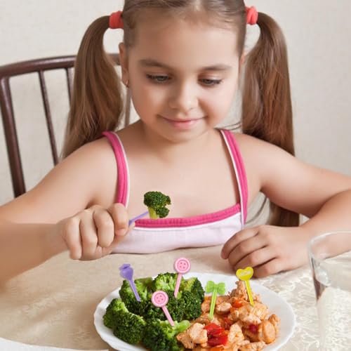 16 Pcs Cute Animal Fruit Picks for Kids Lunch Boxes