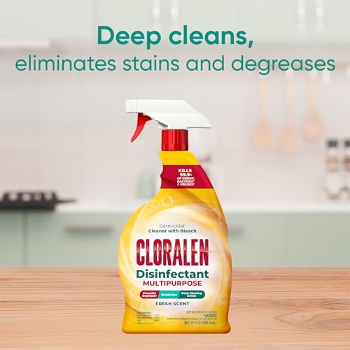 Cloralen 3-in-1 All Purpose Cleaner Spray with Bleach - 32 oz - Fresh Scent