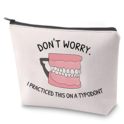 Dentist Makeup Bag - Dental Hygienist Gift Survival Kit Pouch
