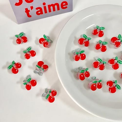 8 PCS Cherry Hair Claw Clips Cute Artificial Fruit Hair Accessories