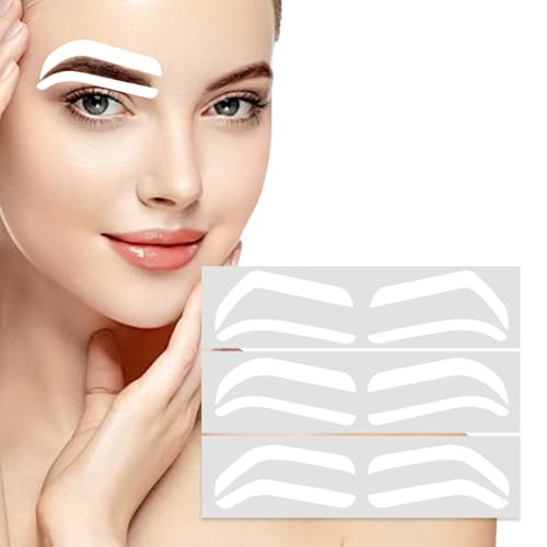 Disposable Eyebrow Stencil Tape Shaping Mapping Guides (12 Pairs)