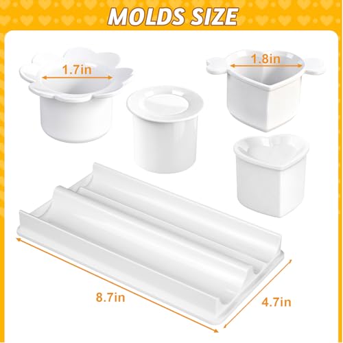 Cake Pop Cutter and Mold Set with 8.7-Inch Tray – Heart & Round Shapes, BPA-Free Food-Safe