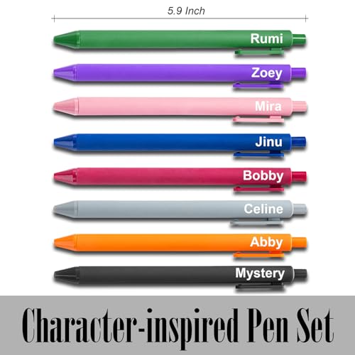 Kpop Rumi Zoey Mira 8-Piece Gel Pen Set for Fans