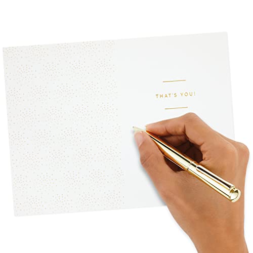 Hallmark Signature Birthday Card - Great Person Design with Gold Foil