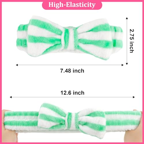 Wrahonbi Microfiber Spa Headband and Absorbent Wristbands Set