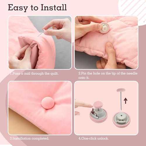 Duvet Cover Clips Set - 16 Soft Fabric Fasteners in 4 Colors