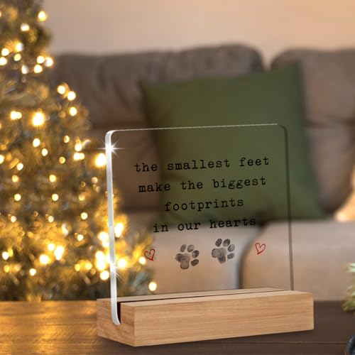Pet Loss Sympathy Gift - 4x4 Inch Acrylic Desk Decor