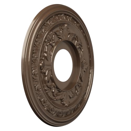 Ekena Millwork 13" Metallic Copper PVC Ceiling Medallion