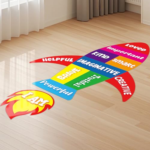Inspirational Classroom Floor Decals - Motivational Hopscotch Stickers