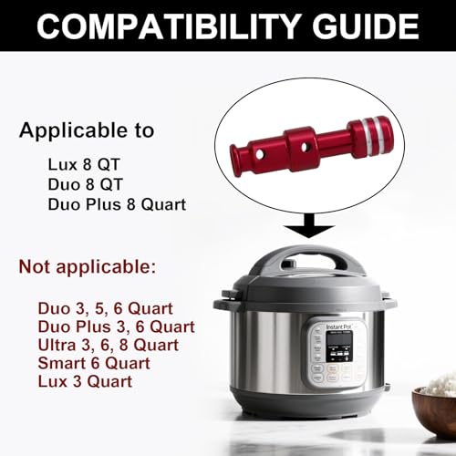 Float Valve Seal Replacement Kit for Pressure Cookers - 2 Valves & 6 Caps