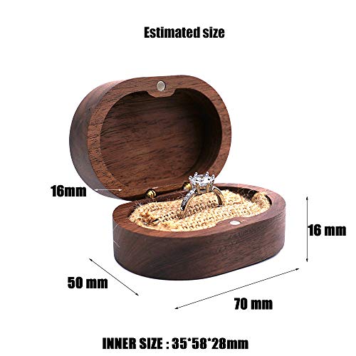 Rustic Wedding Ring Box - Mr & Mrs Wooden Engagement Holder