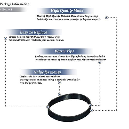 Replacement Vacuum Belt for Bissell 1601543 - Fits 8852, 1210, 1887 Models