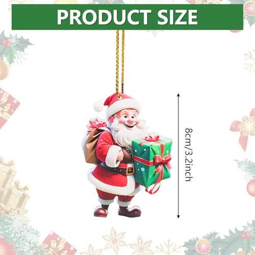 Santa Claus Acrylic Christmas Ornament 2025 - Holiday Decor