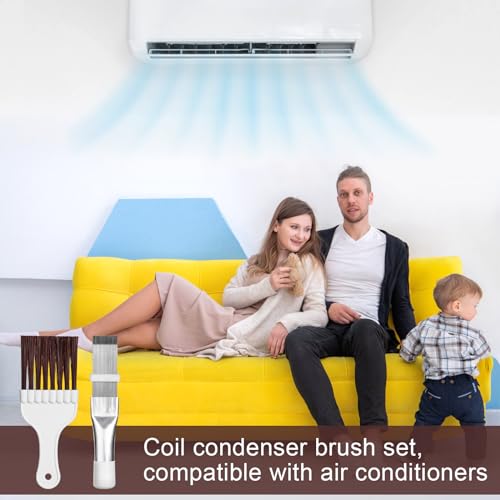 PEUTIER Air Conditioner Fin Comb and Condenser Cleaning Brush Tool Set