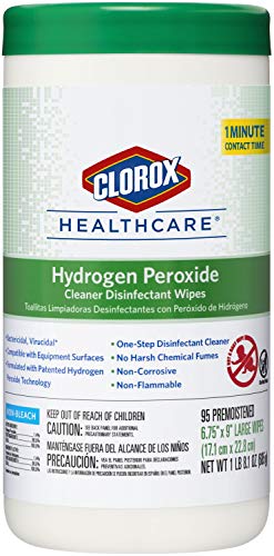 Clorox Healthcare Hydrogen Peroxide Disinfectant Wipes, 95 Count