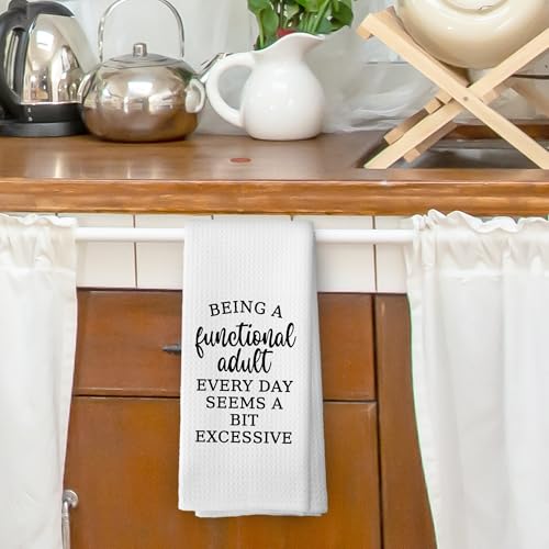 Funny Sarcastic Kitchen Dish Towels 16x24 Microfiber