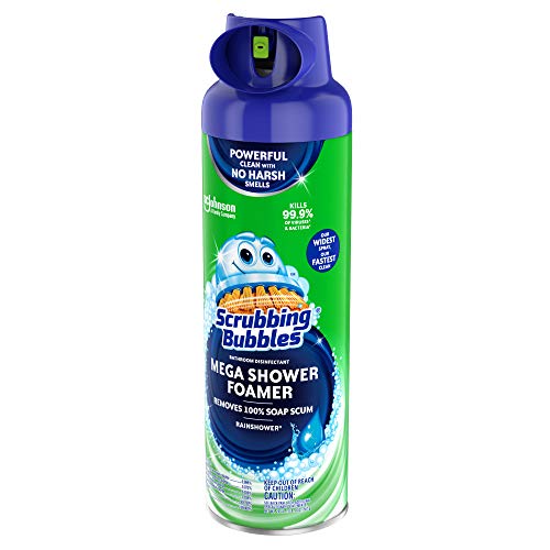 Scrubbing Bubbles Mega Shower Foamer Aerosol - Rainshower, 20 oz
