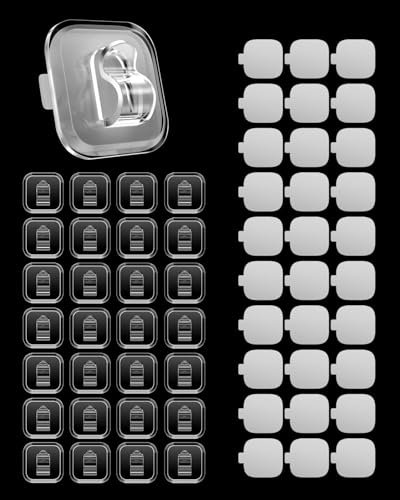 ispneay 50-Pack Adhesive Mini Light Hooks for Damage-Free Wall Mounting