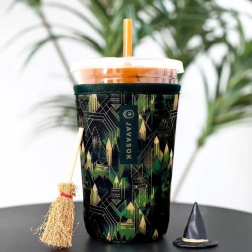 Sok It JavaSok Iced Coffee & Cold Soda Cup Sleeve City Limits Medium 22-28oz