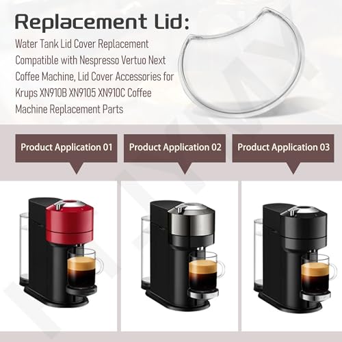 Nespresso Vertuo Next Water Tank Lid Cover Replacement - Durable Plastic