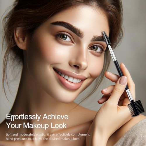 Kootinn 6 Pack 3-Head Eyebrow Brush and Eyelash Comb Grooming Tool