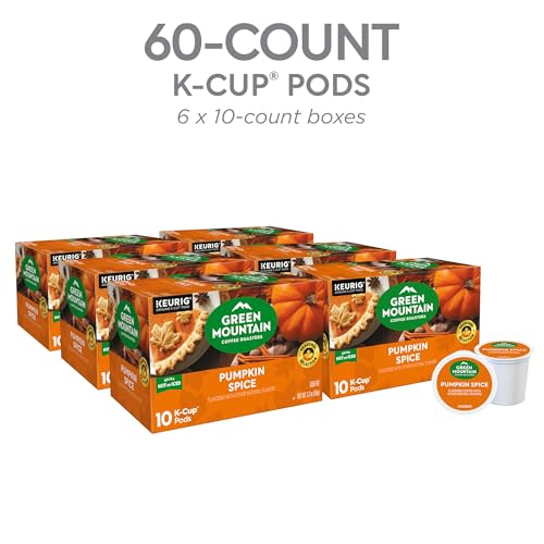 Green Mountain Coffee Pumpkin Spice K-Cup Pods, 10 Count (Pack of 6)