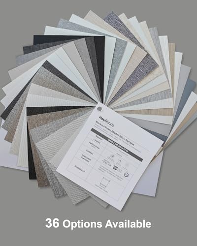 HeyBlinds Blackout Roller Shades Fabric Samples - Color & Texture Swatches