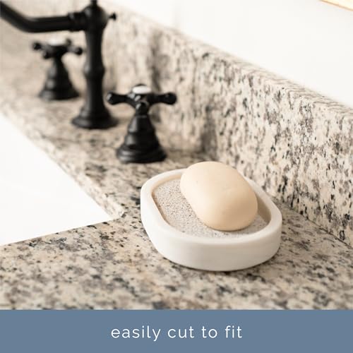 S&T INC. White Bar Soap Holder - 4 Pack, 2.9" x 4.4"