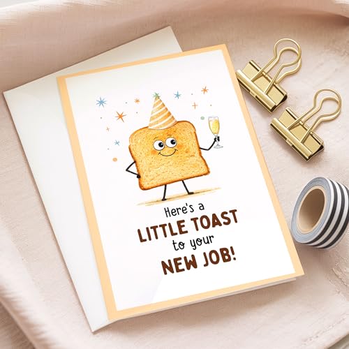 New Job Card and Keychain Gift Set - Congratulations Farewell Present