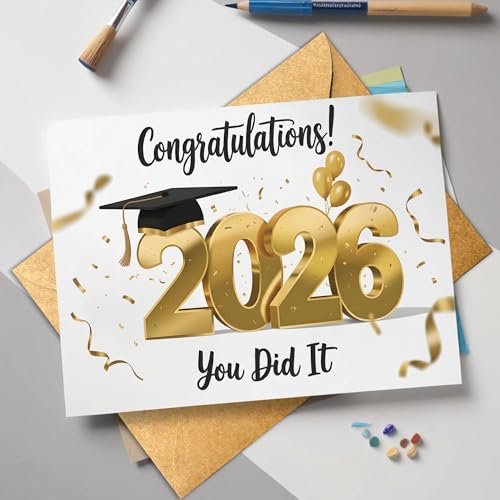 Graduation Card 306 - Classic Heartfelt Congratulations 2026