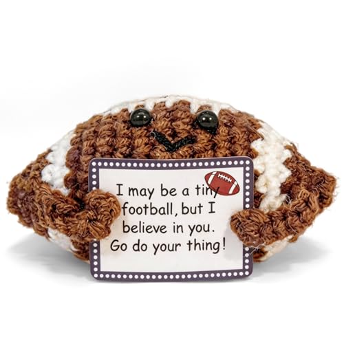 Handmade Emotional Support Mini Football Plush Gift for Dads & Moms