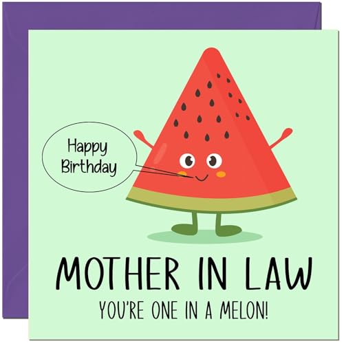 One in a Melon Birthday Card for Mother-in-Law - Eco-Friendly