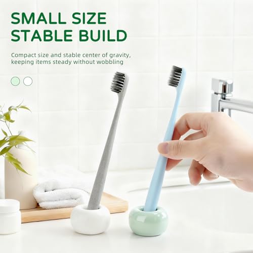 Ceramic Toothbrush Holder Set - Sleek & Multi-Purpose Bathroom Storage