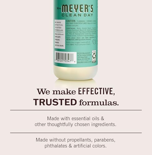 Mrs. Meyer's Clean Day Room Spray, Basil Scent, 8 Fl Oz Non-Aerosol Mist