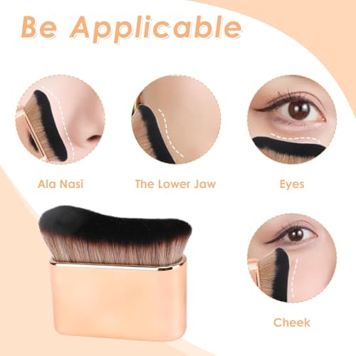 Rose Gold Self Tanning Brush - Dense Kabuki Body Blending Tool