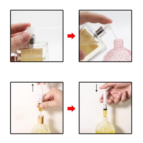 8-Piece Perfume Refill Kit with Funnel, Pump and Dropper - Clear