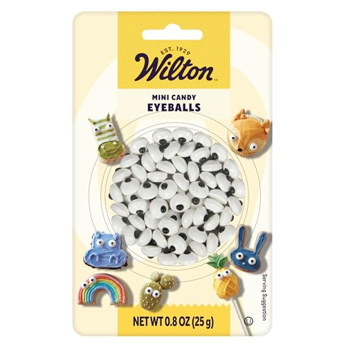 Wilton Edible Black and White Candy Eyeball Sprinkles - 0.88 oz