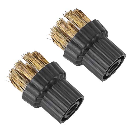 Brass Wire Brush Nozzles for Steam Mop X5 - 2 Pack Replacement Heads