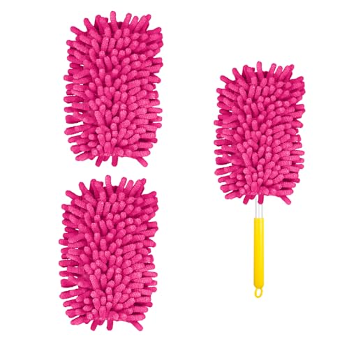 PEUTIER Microfiber Duster Refills - 2 Pack, Rose Red Ceiling Fan Replacements