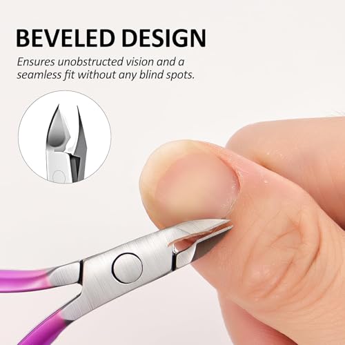cmetta Cuticle Nipper - Professional Red Carbon Steel Nail Trimmer & Care Tool
