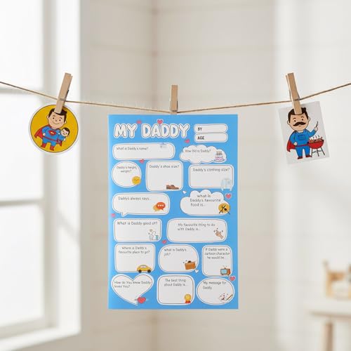 DIY Father's Day Card Kit for Kids - Personalized Memory Journal
