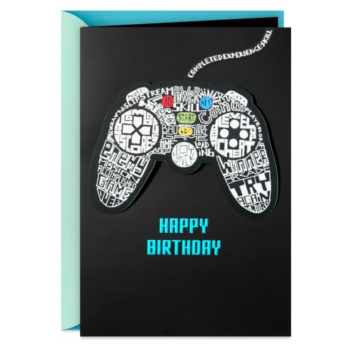 Hallmark Video Game Controller Birthday Card - Gamer Level Up