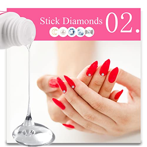 ANYINS Professional Brush-On Nail Glue for Acrylic & Press-On Nails (8ml)