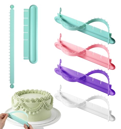 Adjustable Cake Arch Guide Tool Set - 4 PCS for Professional Baking