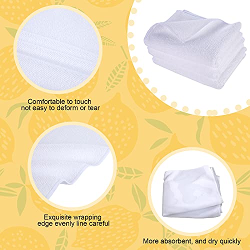 Tatuo Sublimation Blank Microfiber Kitchen Towels - White, 6 Pack