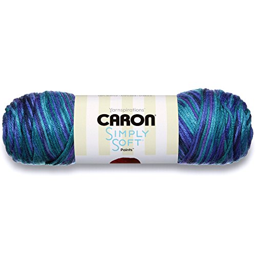 Caron Simply Soft Paints Yarn - Oceana, 5oz 100% Acrylic