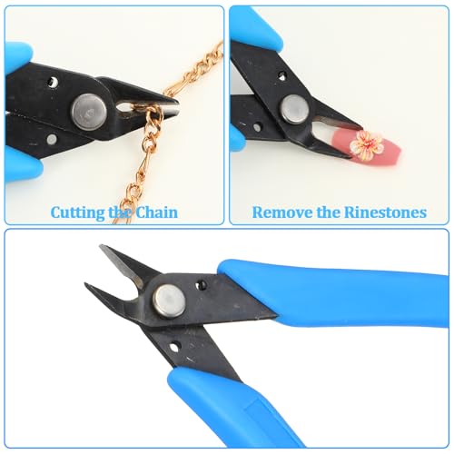 Eldraqth Stainless Steel Nail Art Rhinestone Remover Pliers
