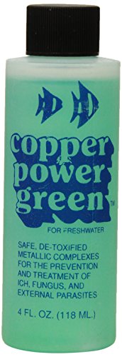Copper Power Green Aquarium Treatment for Freshwater Fish, 4-Ounce