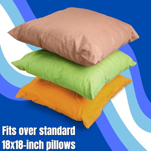 Iconikal 2-Pack American Flag Throw Pillow Covers - 18x18